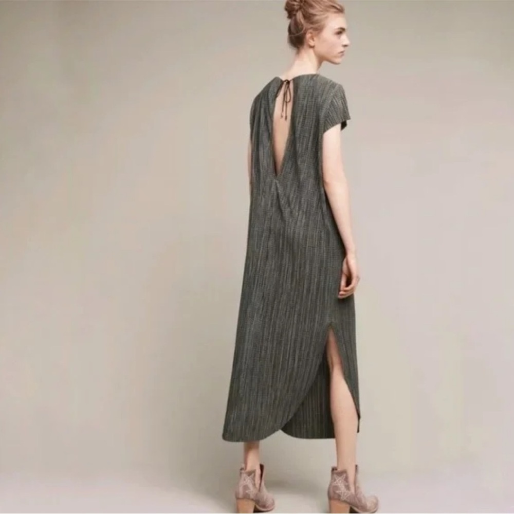 Sabina Musayev Anthropologie Renaissance Shirin Crinkle Dress Green Size Large